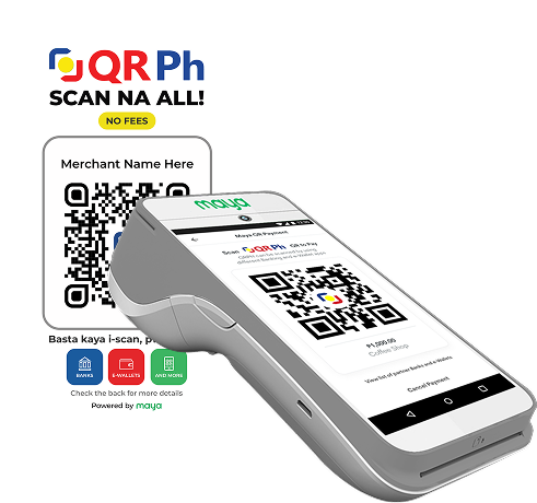 maya standee and payment terminal