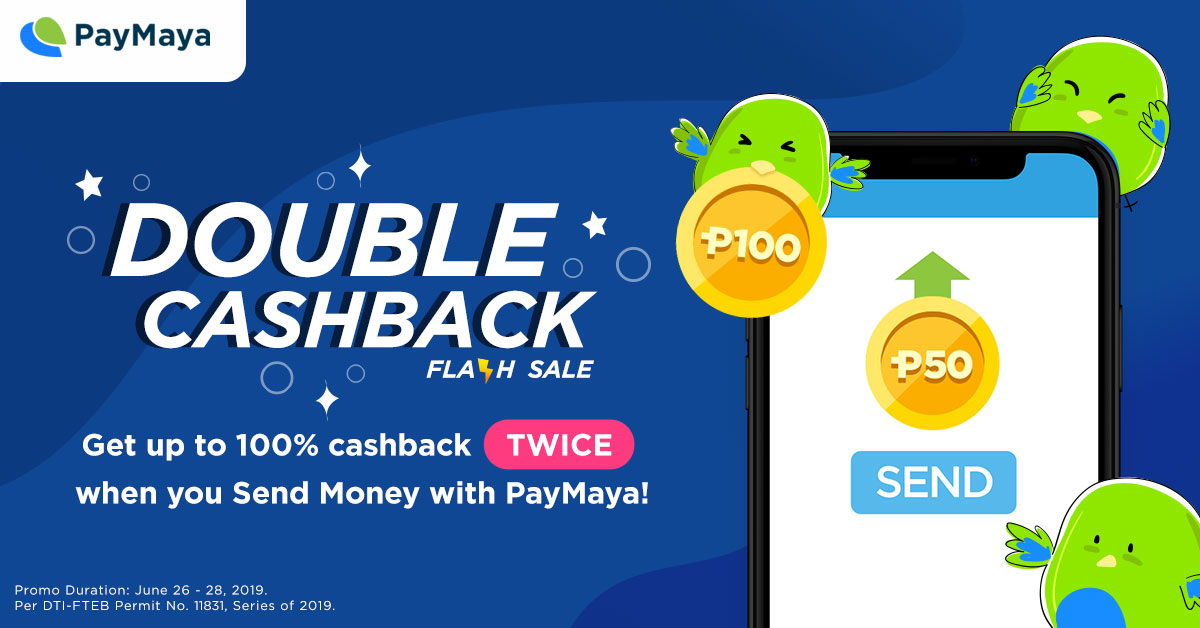 PayMaya Send Money Double Cashback
