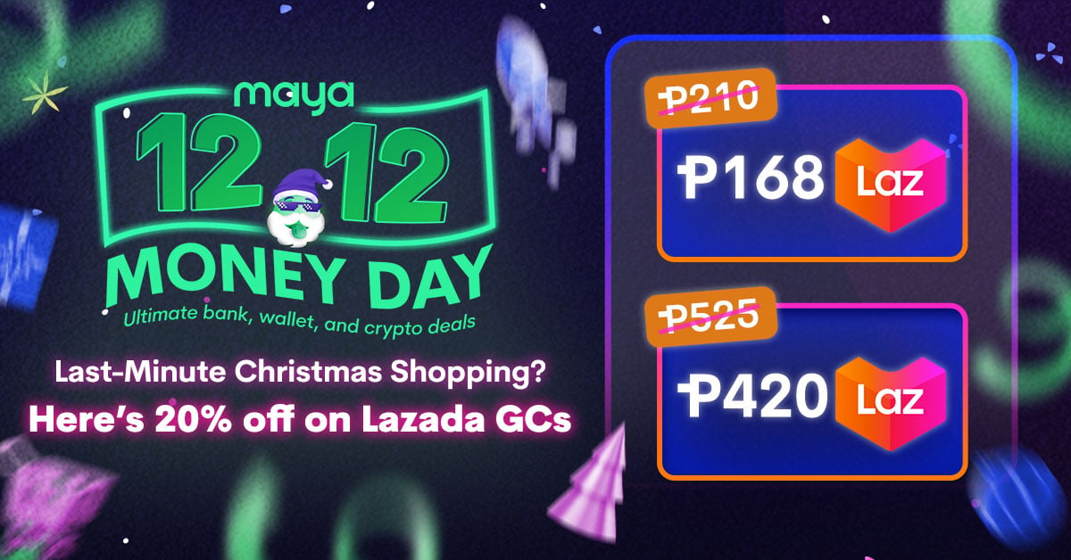 Last minute Christmas shopping with Lazada Gift Cards this 12.12!