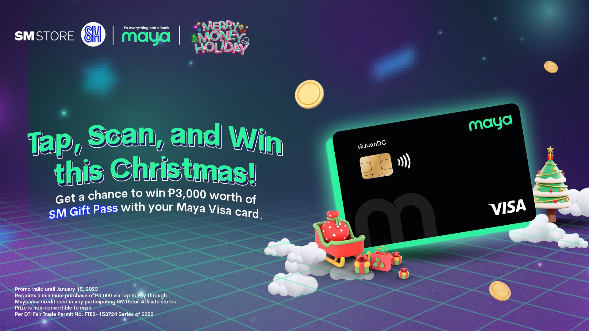 TAP, SCAN & WIN on SM Supermalls Christmas Promo!