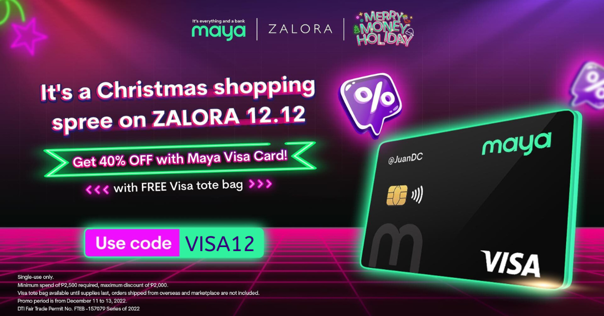 Get 40% OFF, PLUS Free Visa Tote Bag on Zalora with your Maya Visa Card!