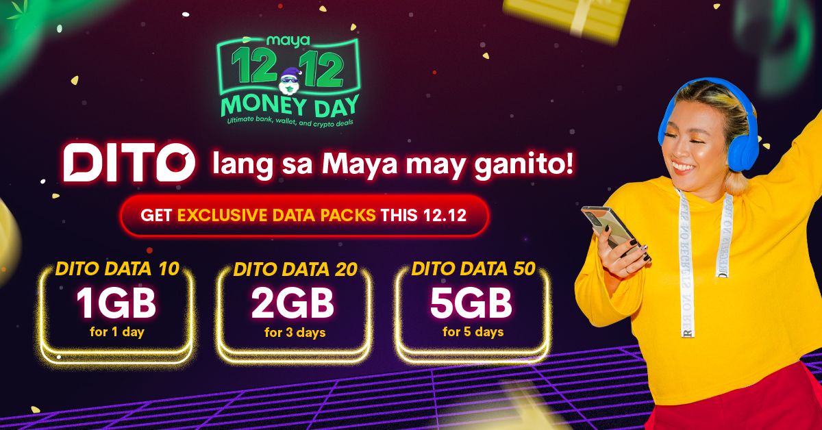 Get exclusive DITO data packs this 12.12 only!