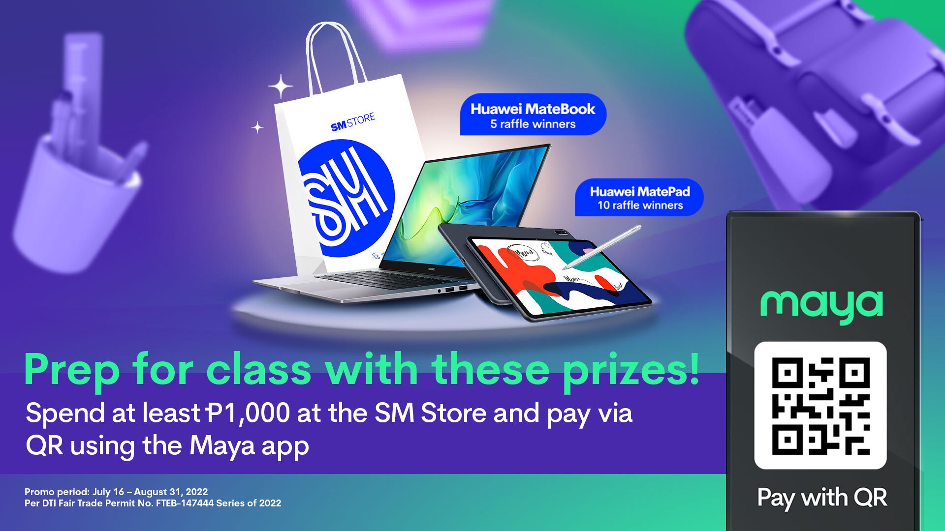Win a Huawei Matebook laptop or Matepad tablet!