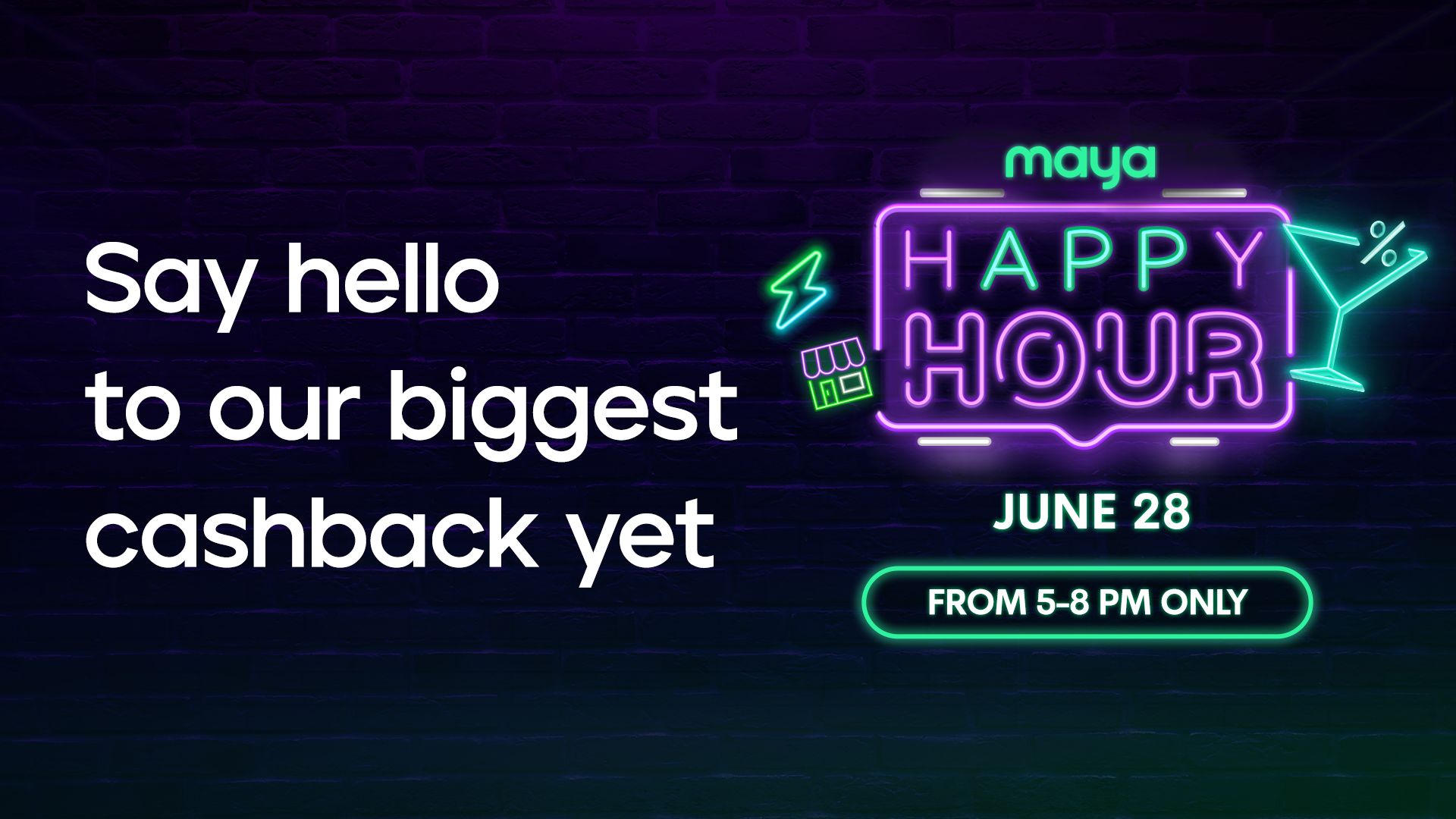 Cashback all you want for buying load and paying bills and earn up to P1350  during Happy hour!