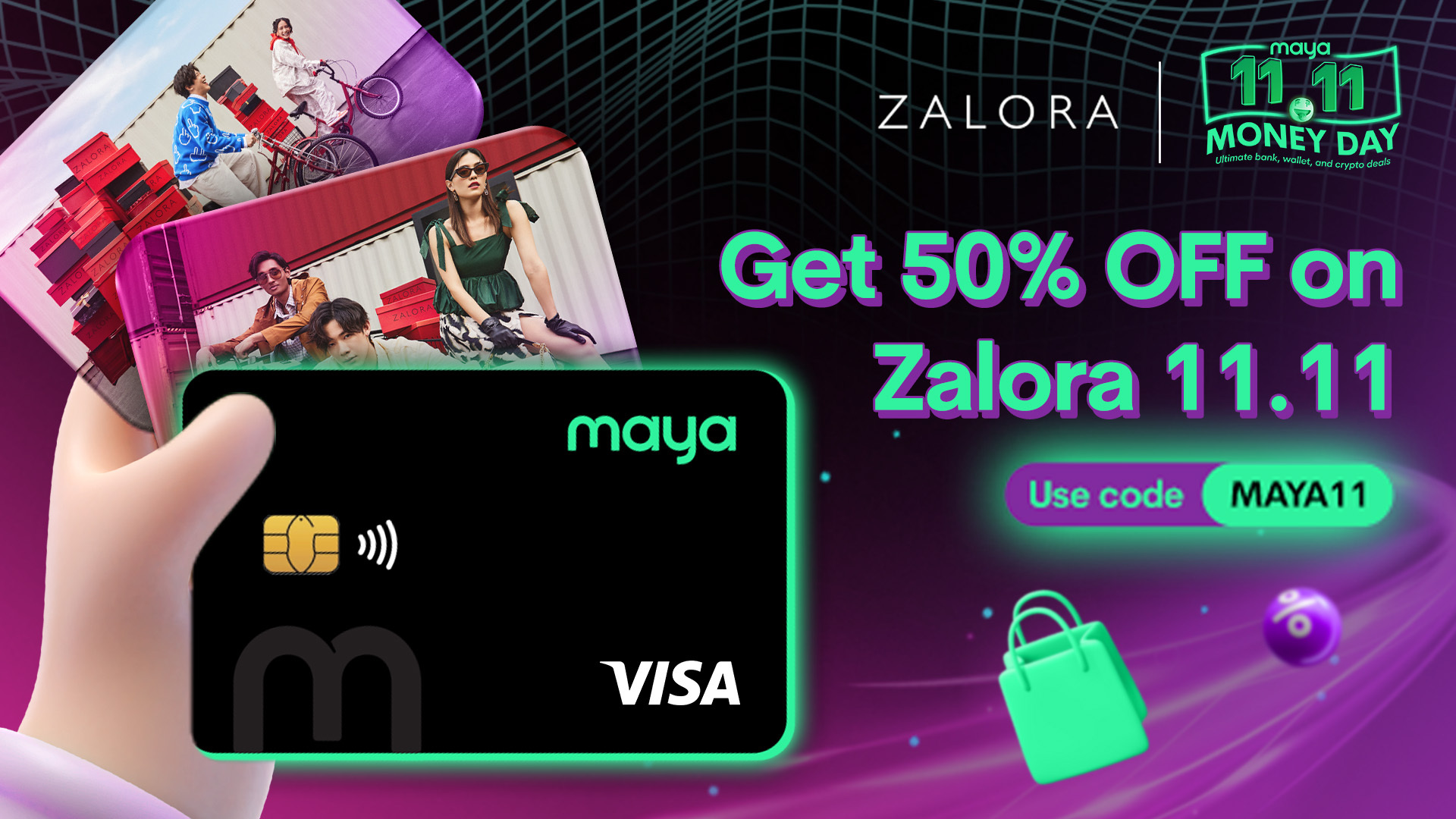 Get 50% OFF on Zalora with your Maya Card!