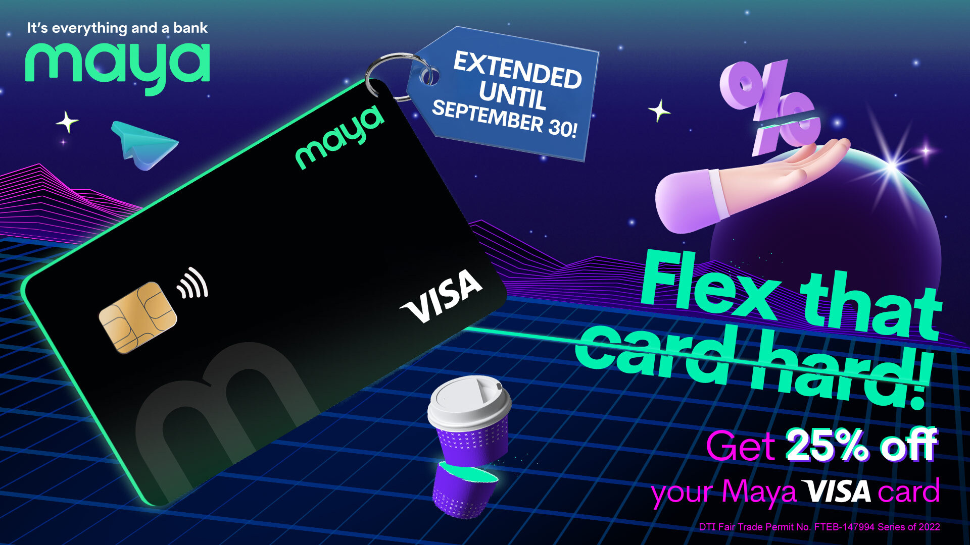 Purchase the new Maya Visa Physical Card at 25% OFF!