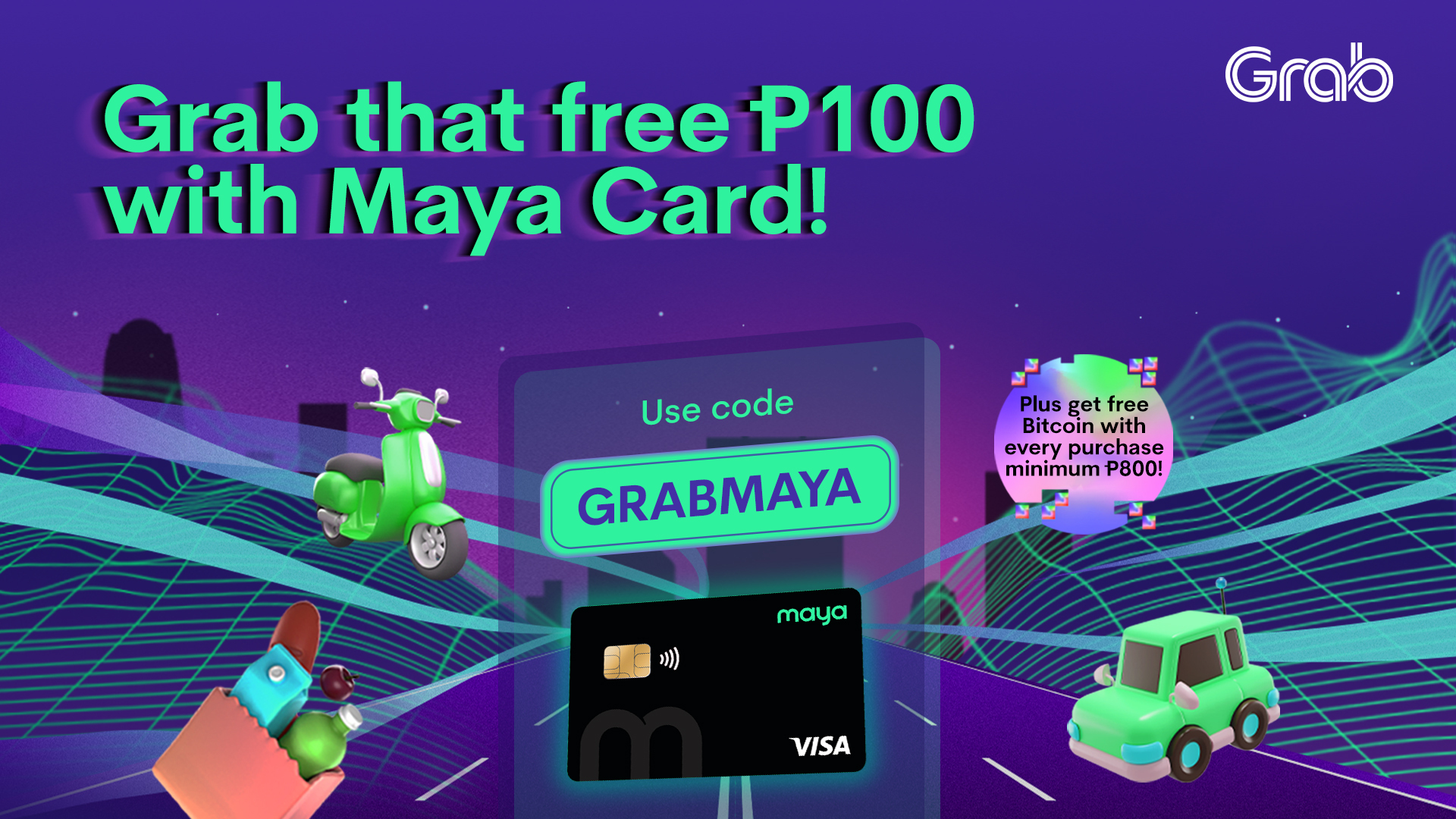 Grab P100 Cashback with Maya!