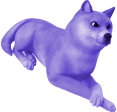 Purple Dode dog