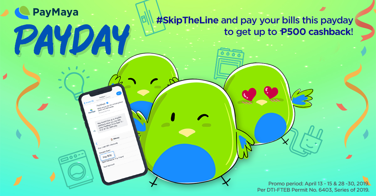 PayMaya Bills Payment April 2019 Promo