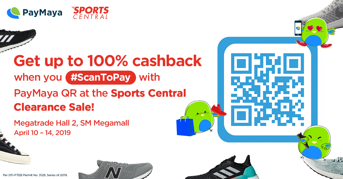 PayMaya Sports Central Clearance Sale April 2019