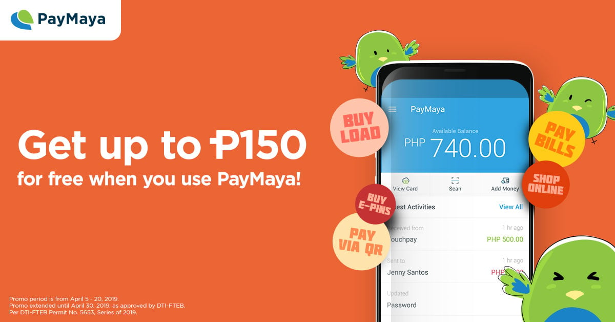 PayMaya CRO First Time Ever April 2019 Extension