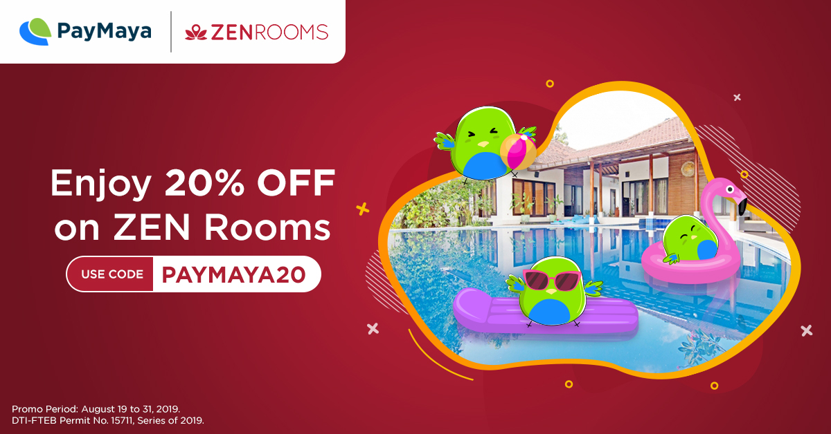 20% OFF on Zen Rooms - PayMaya Deals