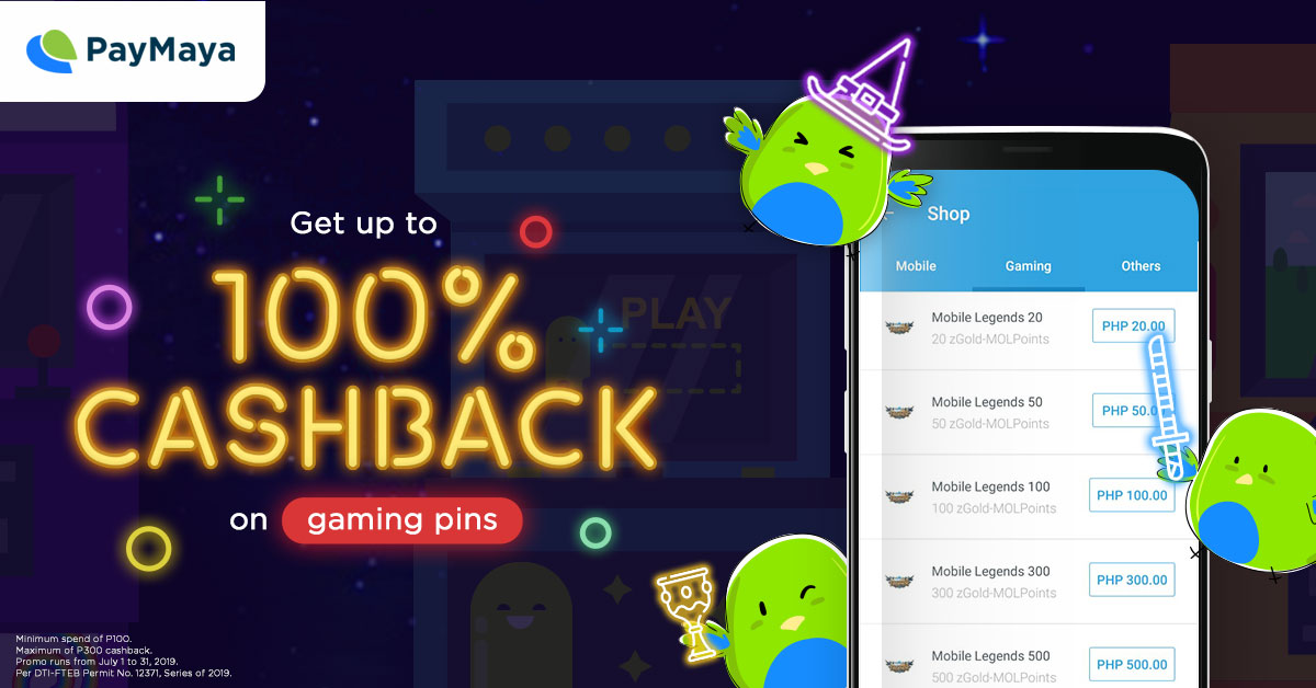 PayMaya Deals Gaming Pins July 2019