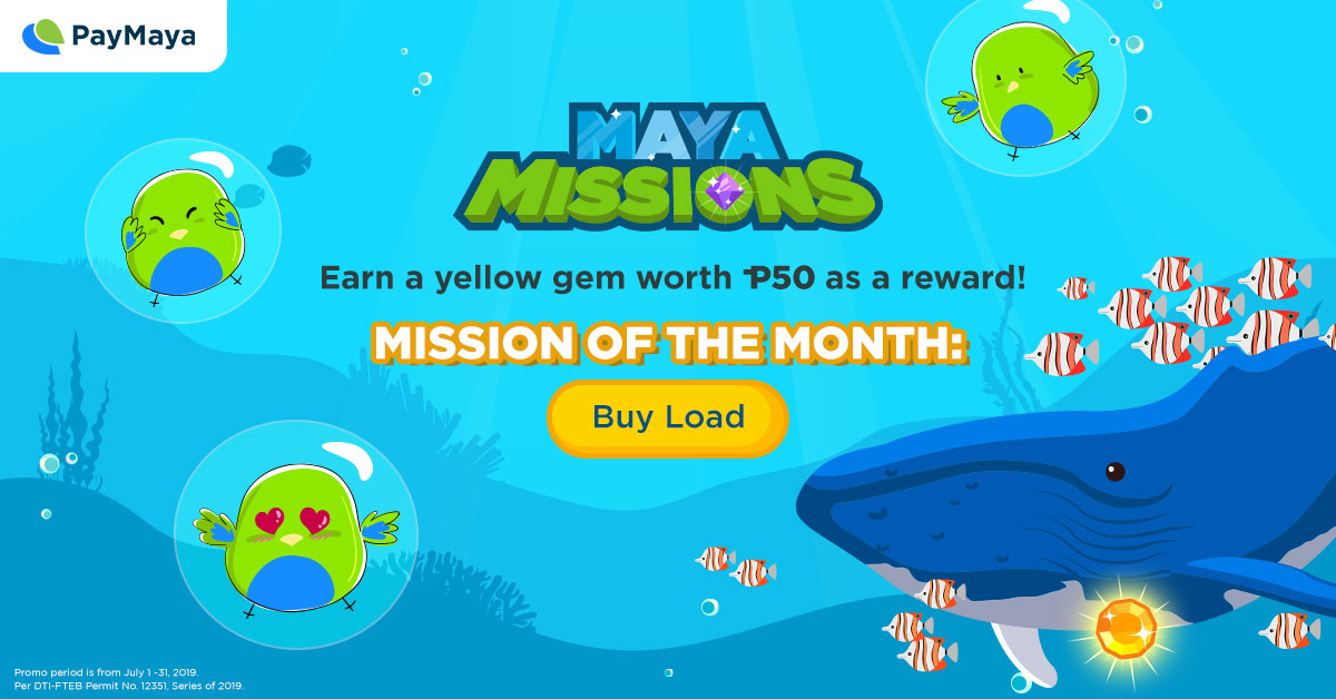 PayMaya Birds inside a bubble swimming around with fish below ocean