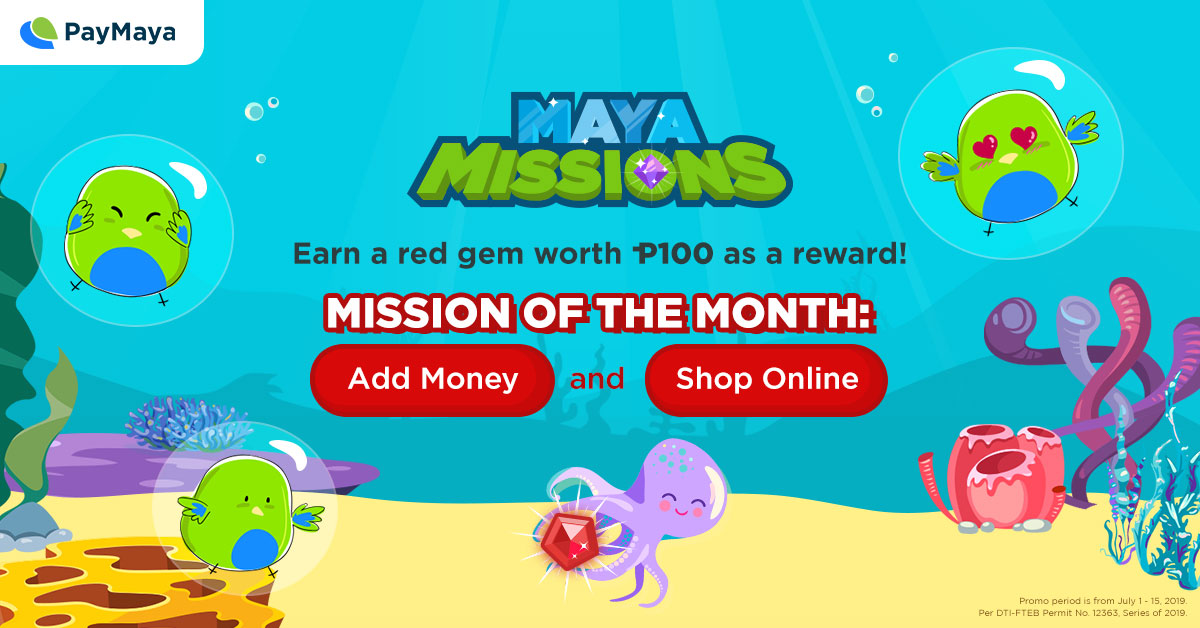 PayMaya Birds inside bubbles swimming around with gray octopus