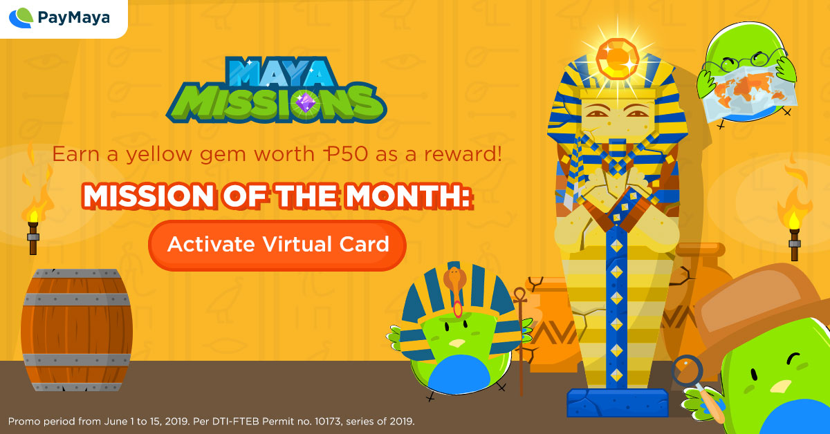 PayMaya Activate Virtual Card June 2019