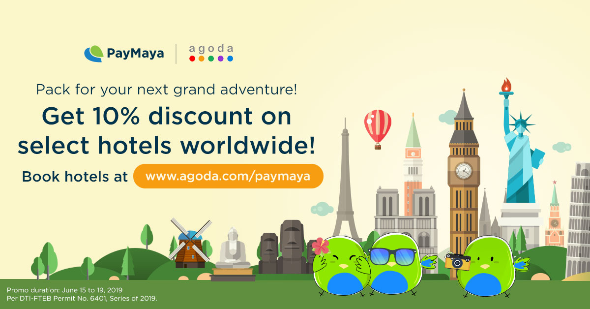 PayMaya Agoda 10% June 2019