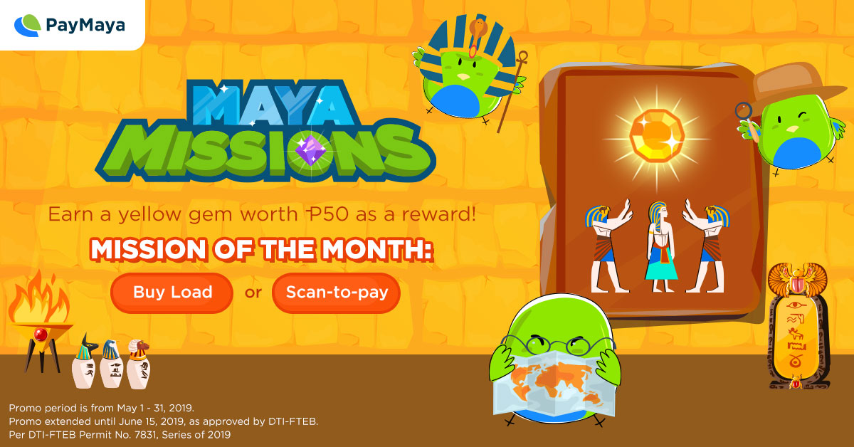 PayMaya Buy Load or QR June 2019