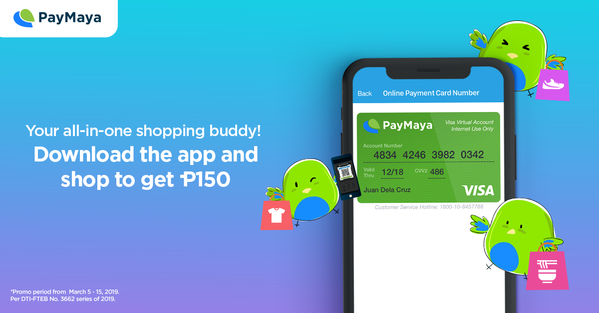 PayMaya App Download and Shop March Promo