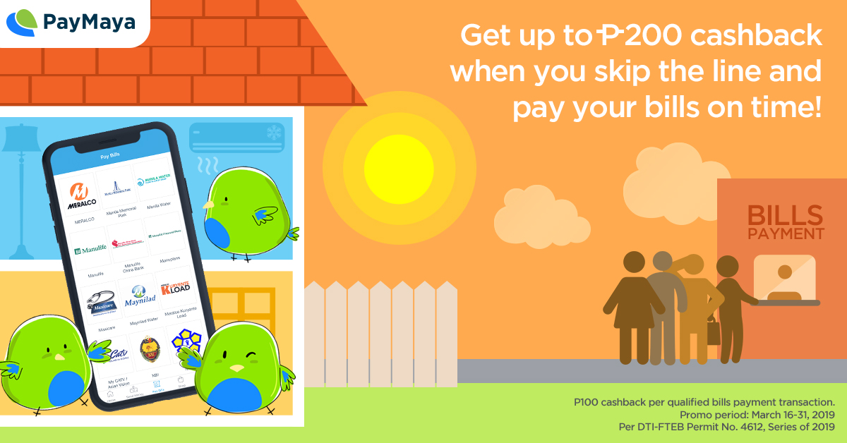 PayMaya Birds inside house with big Mobile phone beside them