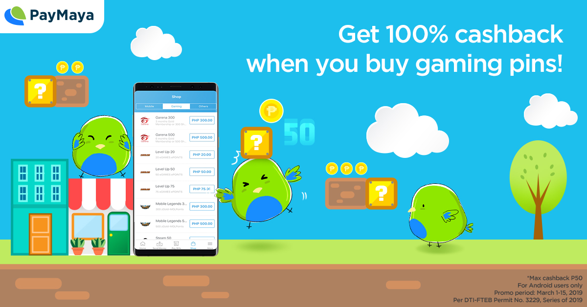 PayMaya Gaming Pins March Promo