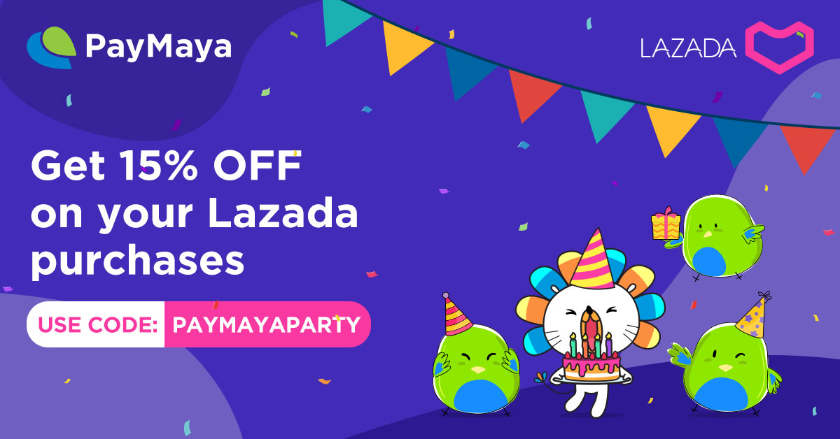 PayMaya Lazada Birthday Deals Page March Promo