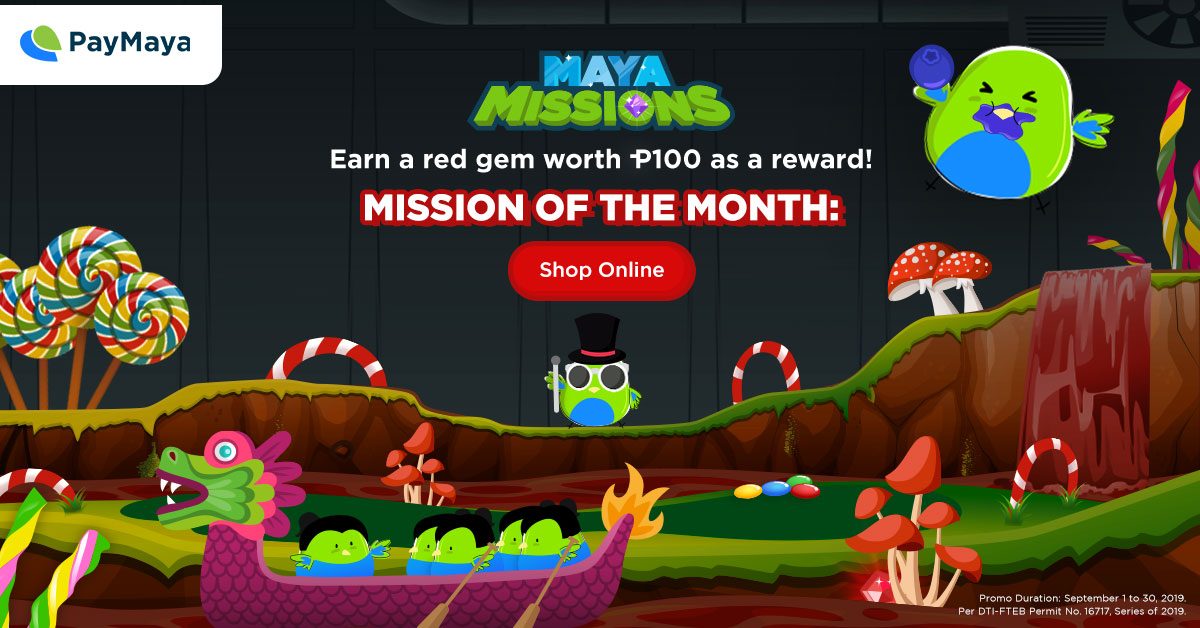 PayMaya Birds playing inside candy place 