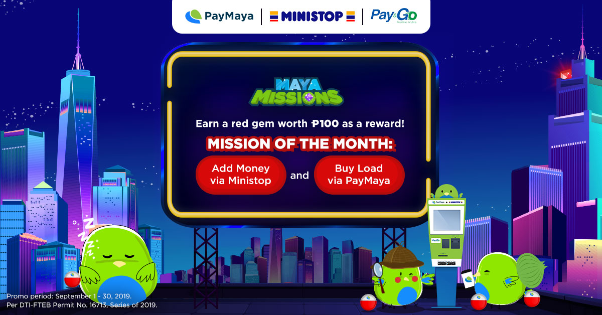 PayMaya Birds walking around in the dark town