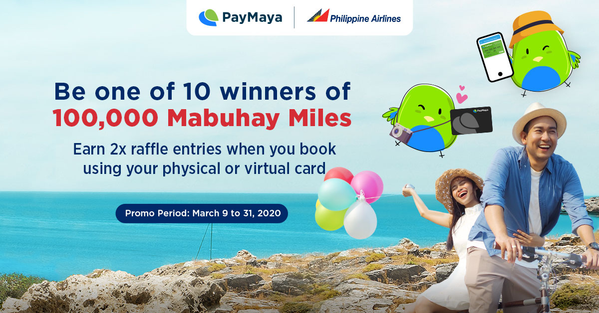 Book flights with PAL and get a chance to win Mabuhay Miles - PayMaya Deals 