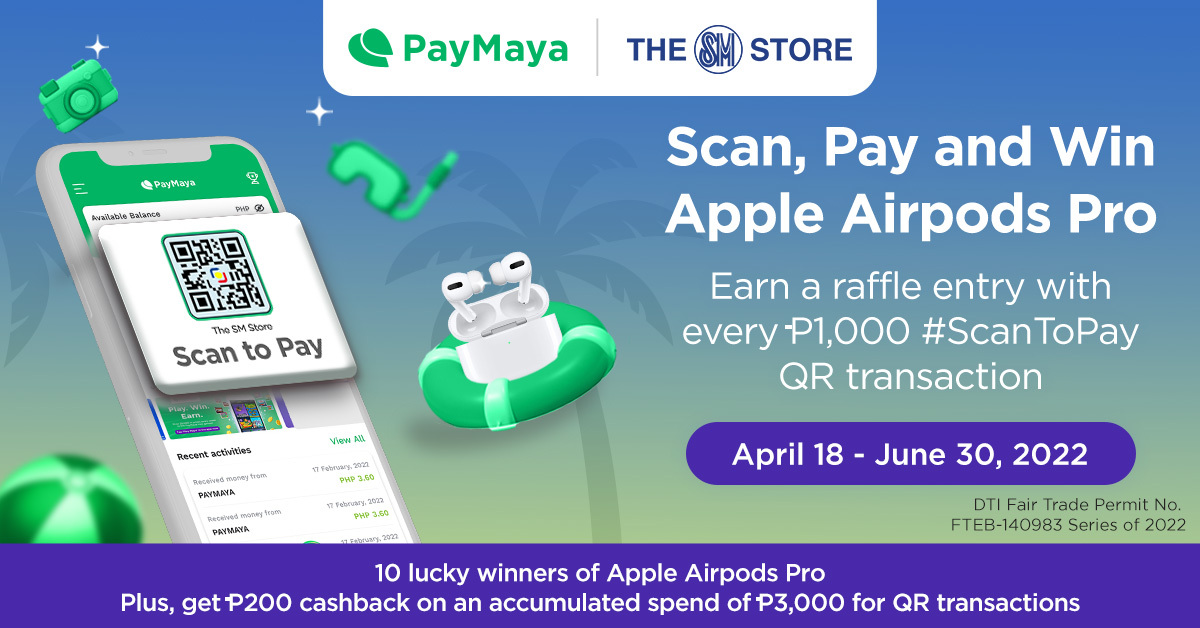 Win Apple Airpods Pro or get ₱200 cashback at The SM Store