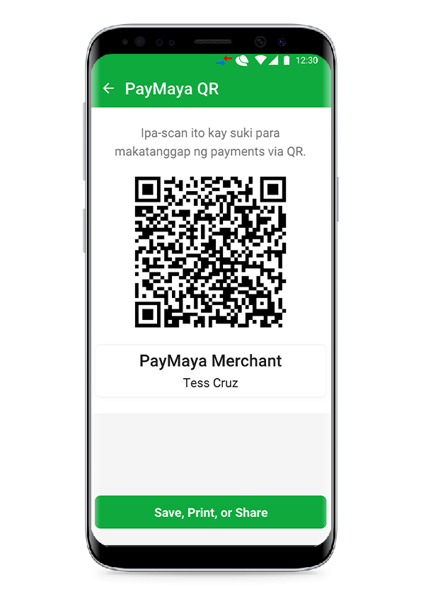 PayMaya Negosyo QR