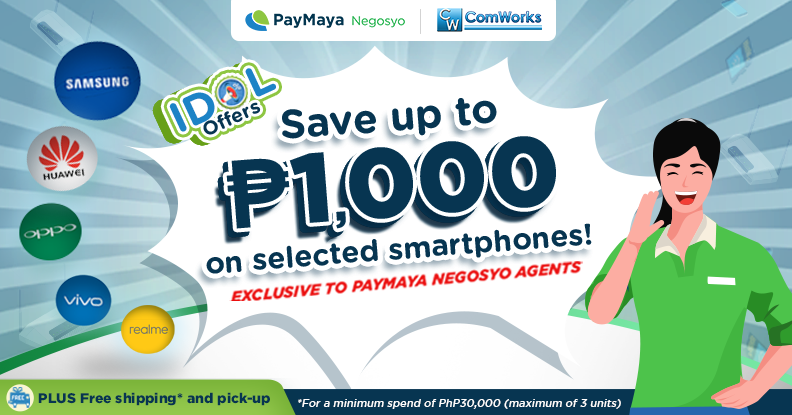 Enjoy up to PhP1,000 IDOL discount from ComWorks!