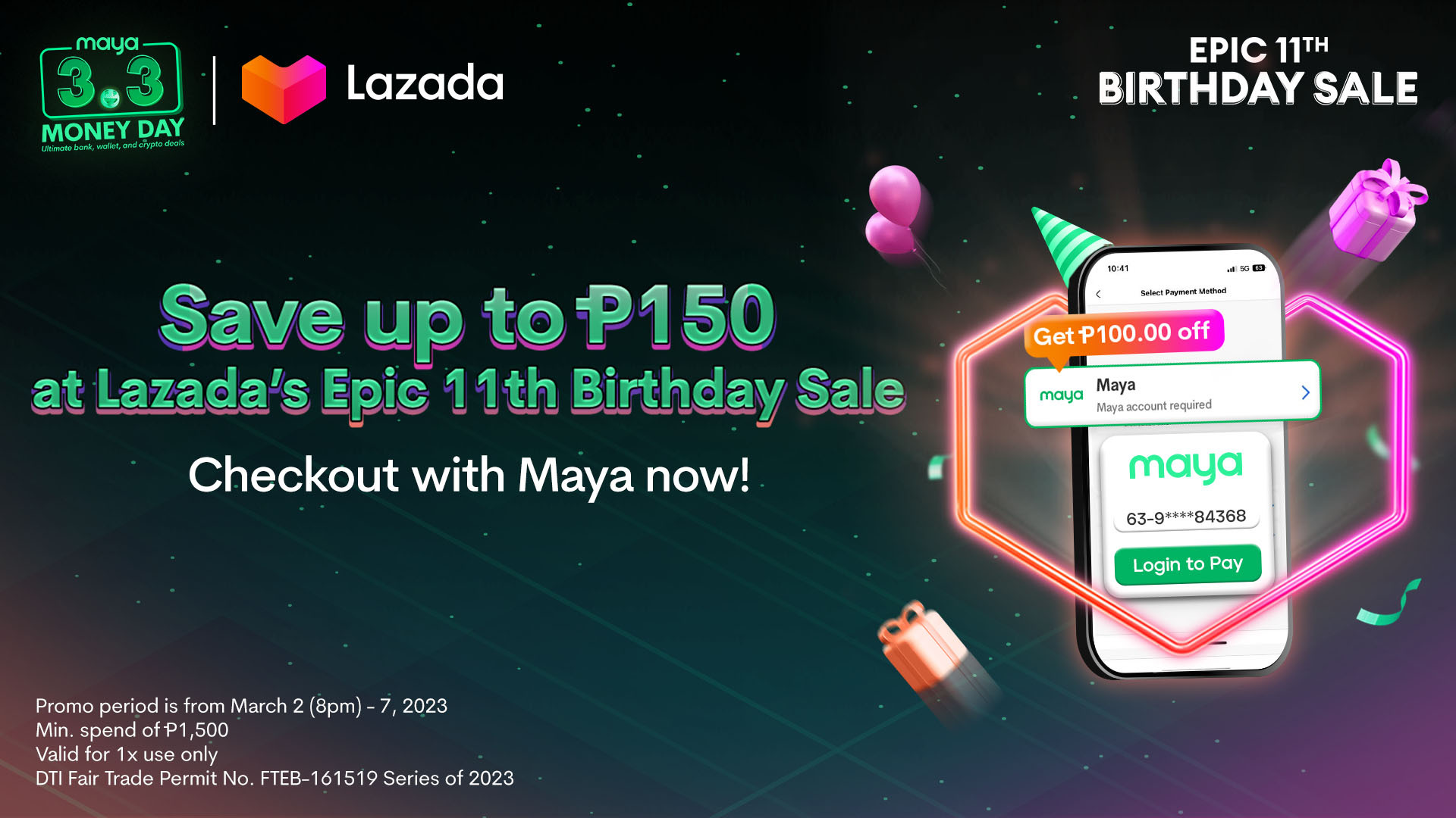 Save up to P150 on Lazada's Epic Birthday Sale