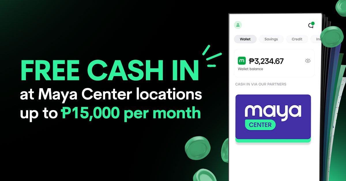 Cash in for free via Maya Center agents!