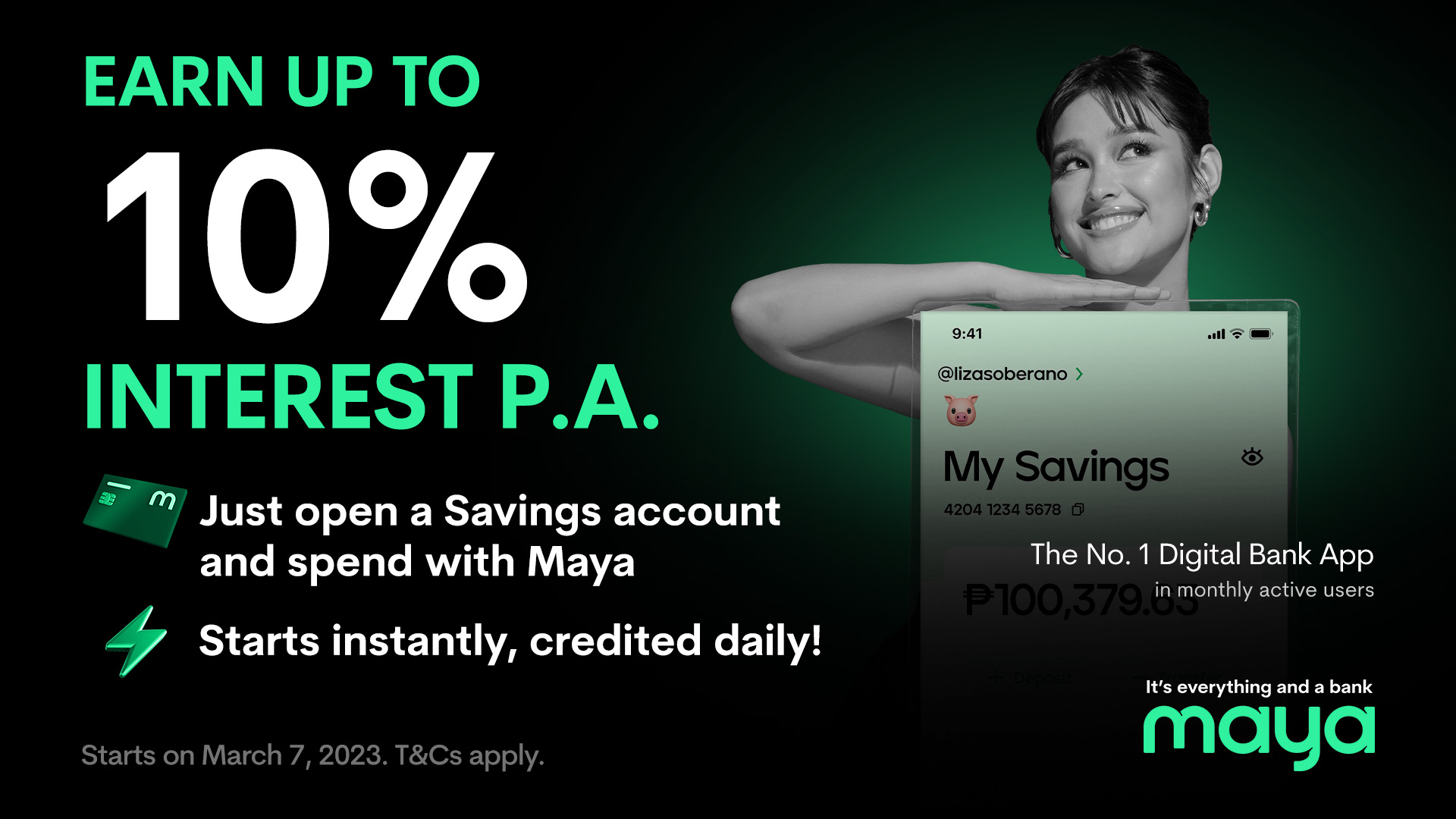 Boost your interest up to 10% p.a. when you pay with Maya