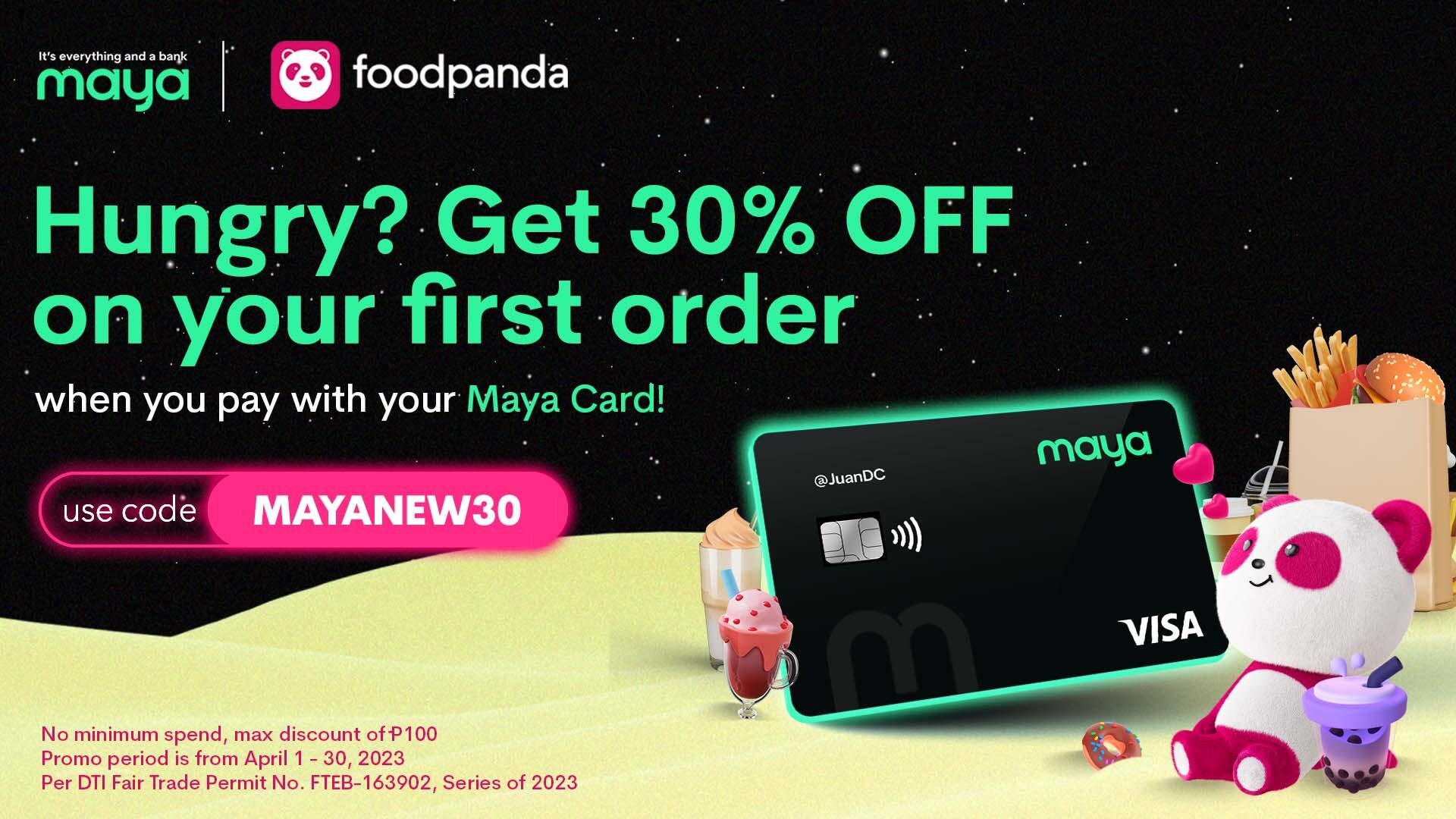 Get 30% OFF for new foodpanda users!