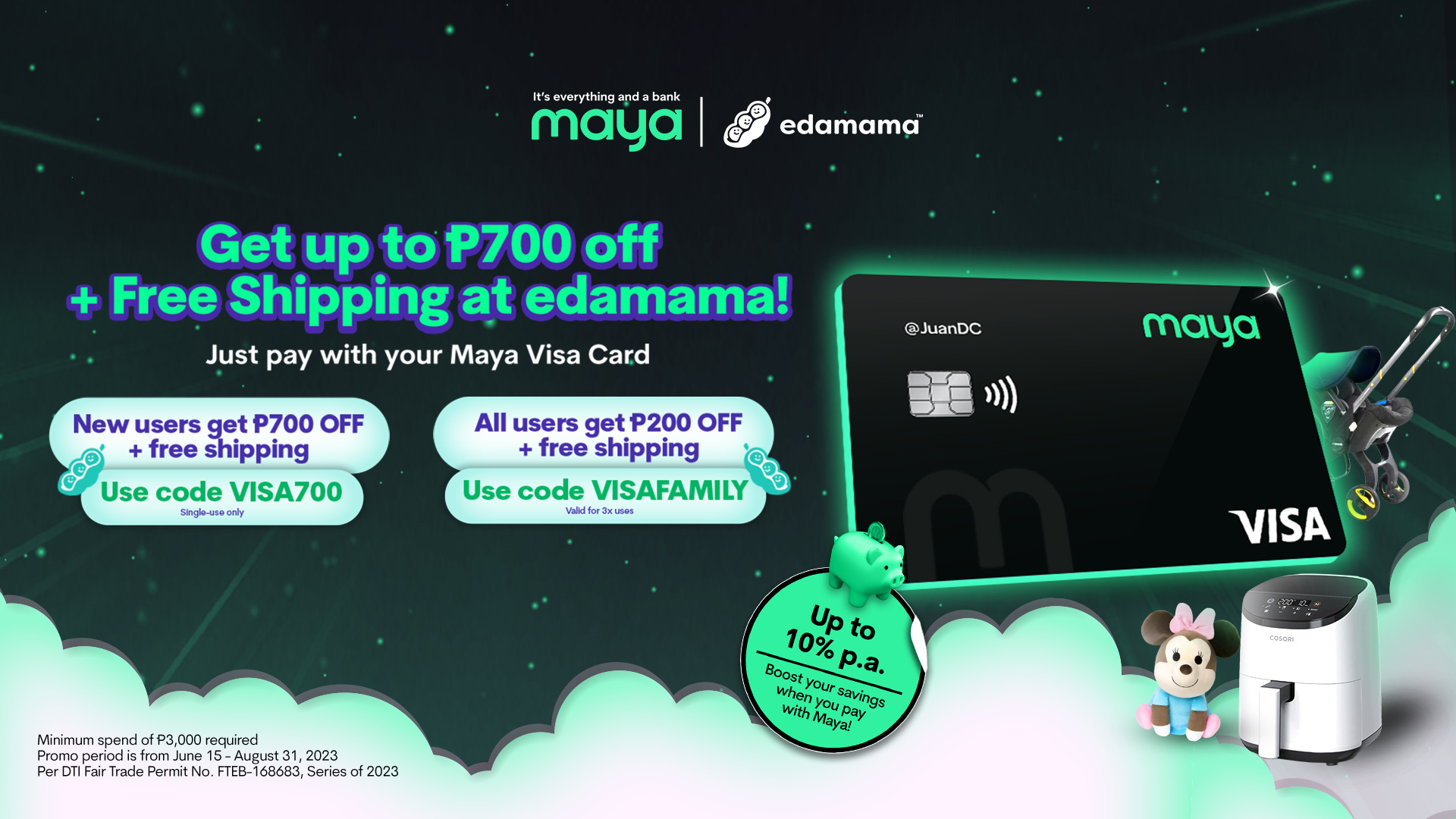 Get up to P700 Off + Free Shipping with Edamama!