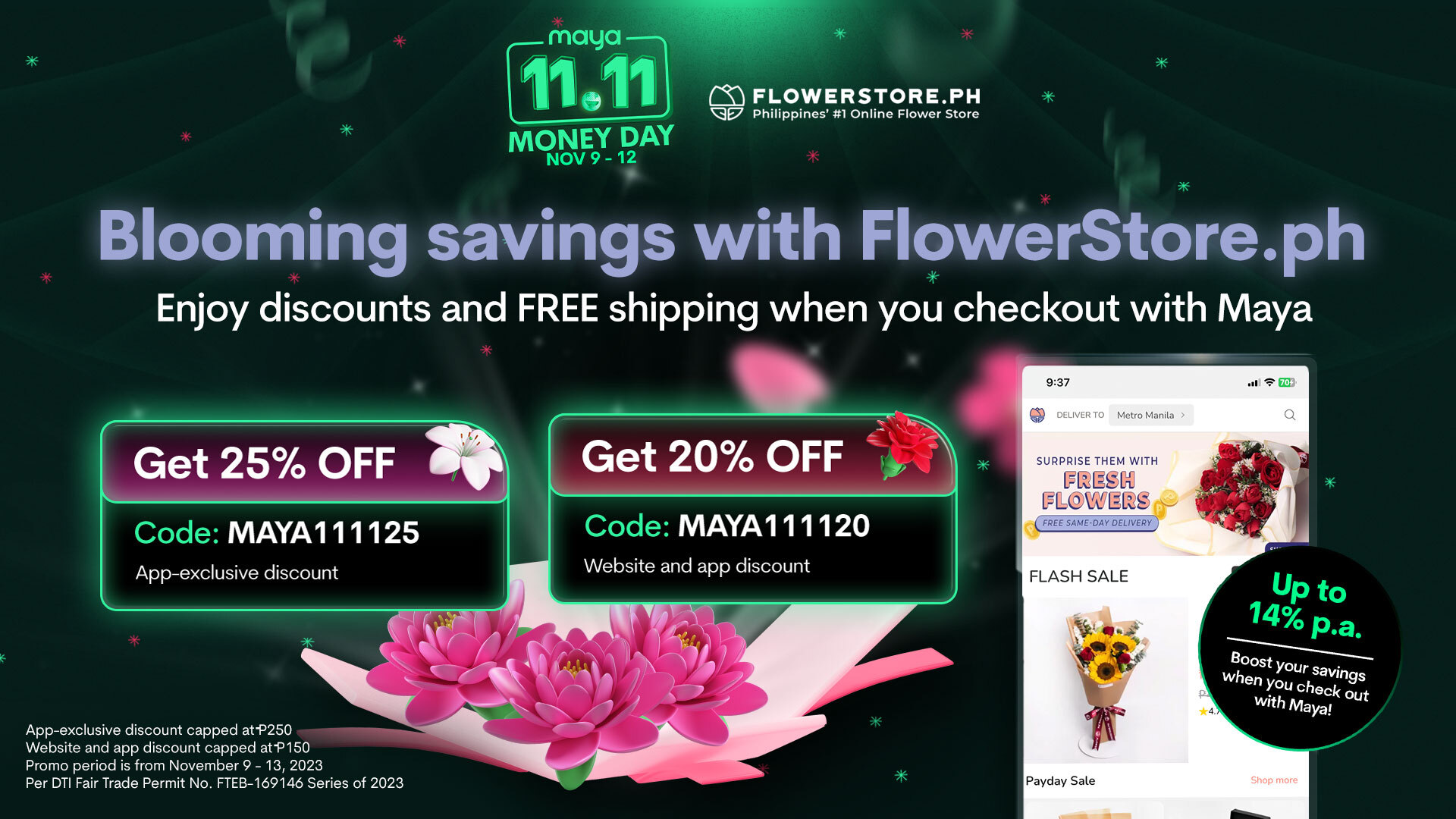 110823_Maya-EN_FlowerStore.ph-11.11-Promo-KV_Deals-Page