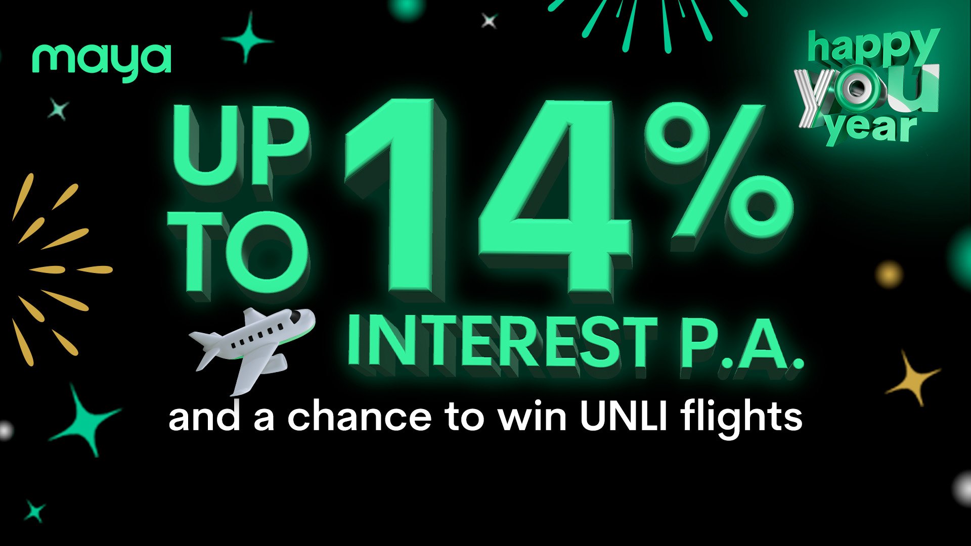 Boost your interest up to 14% p.a. when you pay with Maya