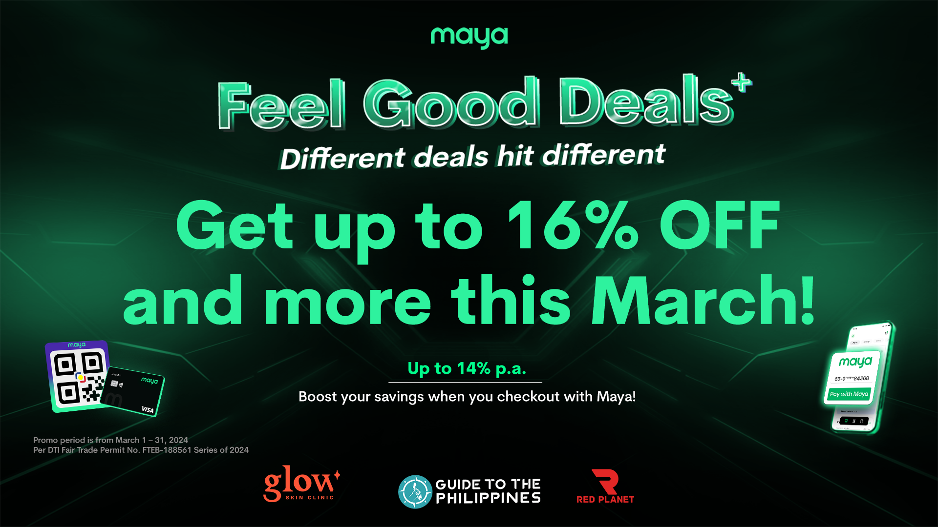 Feel Good with deals up to 16% OFF this March!