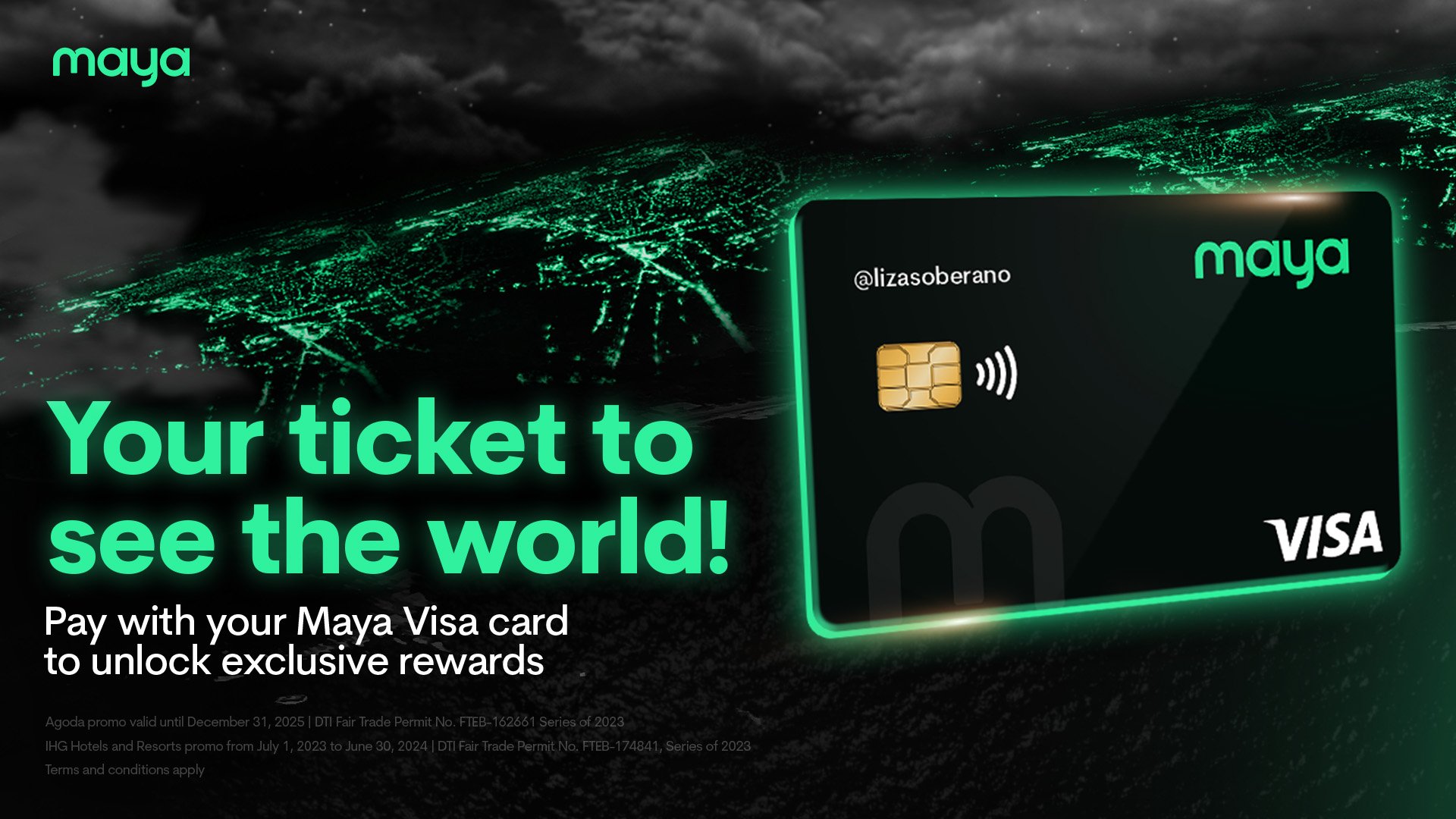 Travel and Save with your Maya Visa Card!