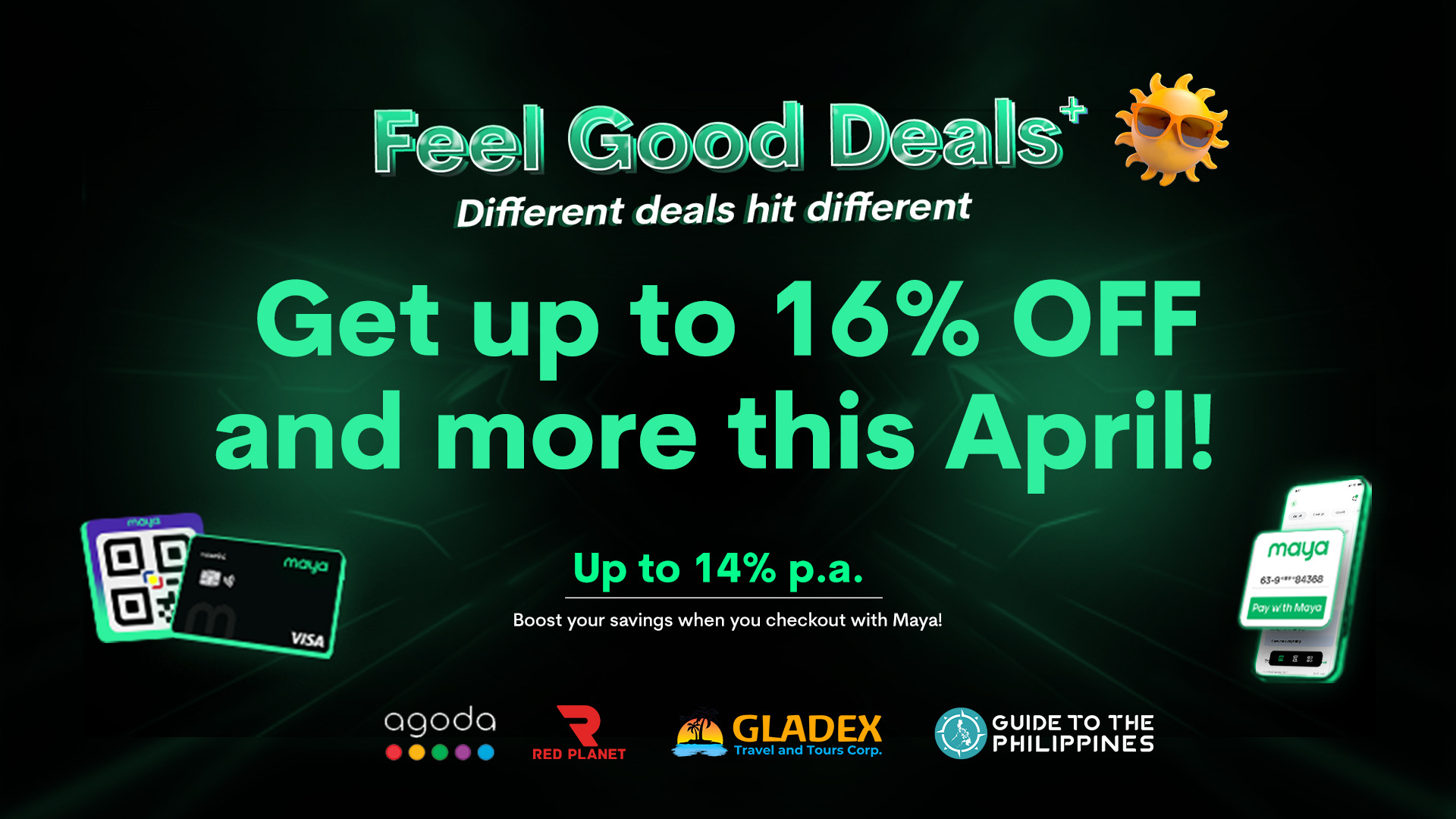 Feel Good with deals up to 16% OFF this April!