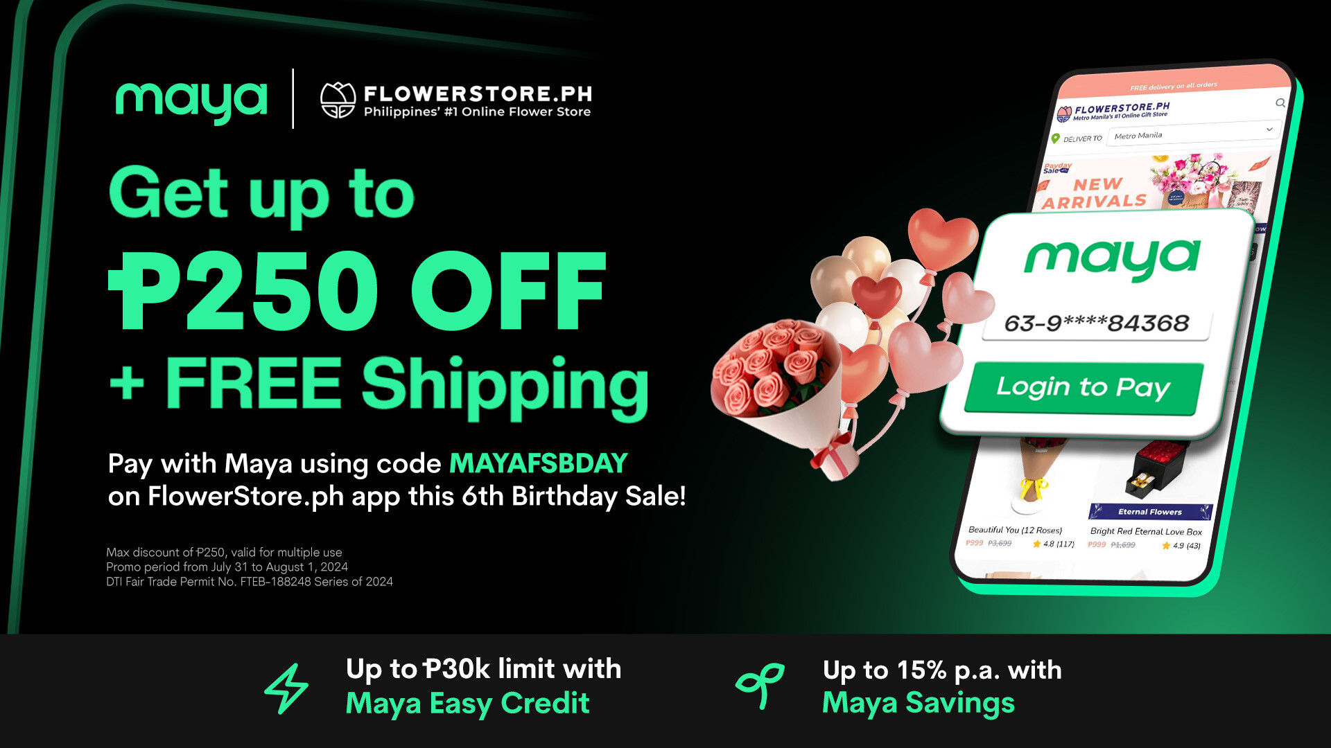 073124 - TJ - Maya - FlowerStore x Maya 6th Bday Sale study 5 v2 deals copy